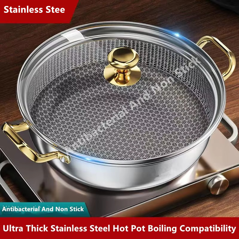Soup Kettle Warmer - Универсальная кастрюля-вок из нержавеющей стали 30