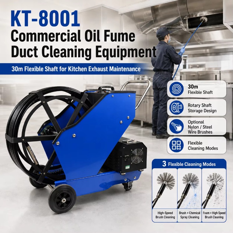 Commercial Kitchen Maintenance - KT-8001 Коммерческое оборудование для очистки воздуховодов