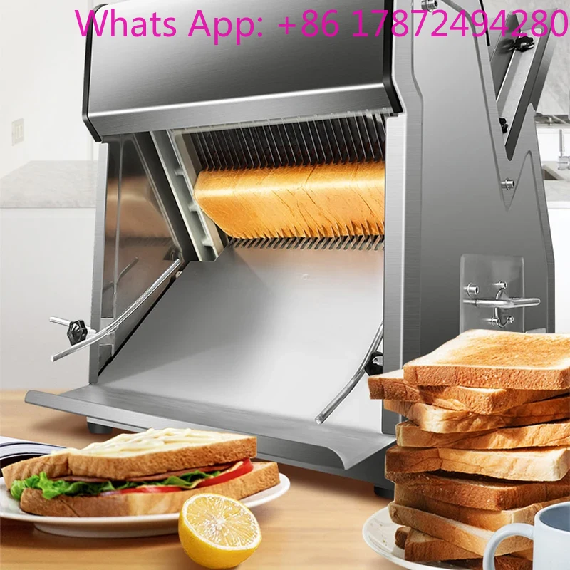 Commercial Bread Slicer - Коммерческая хлеборезка 220В из нержавеющей стали,