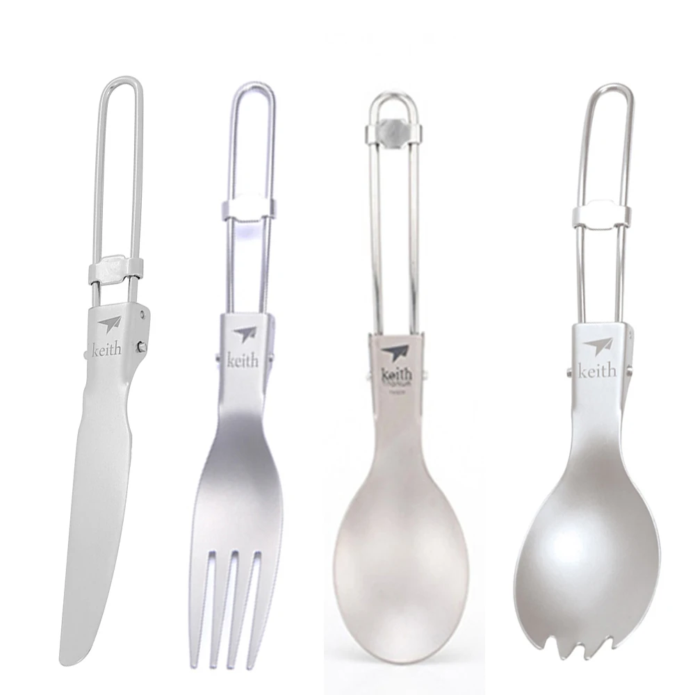 Commercial Kitchen Knife Set - Keith уличная титановая складная ложка, нож