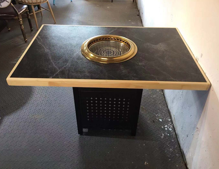 Teppanyaki Grill Table - Коммерческий японский Yakiniku бездымный электрический гриль-барбекю,