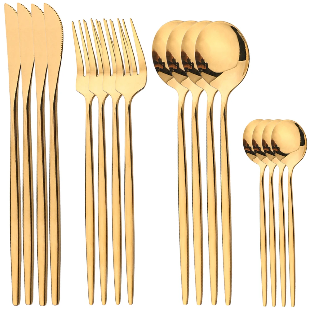 Commercial Kitchen Knife Set - 16 шт., столовые приборы из нержавеющей