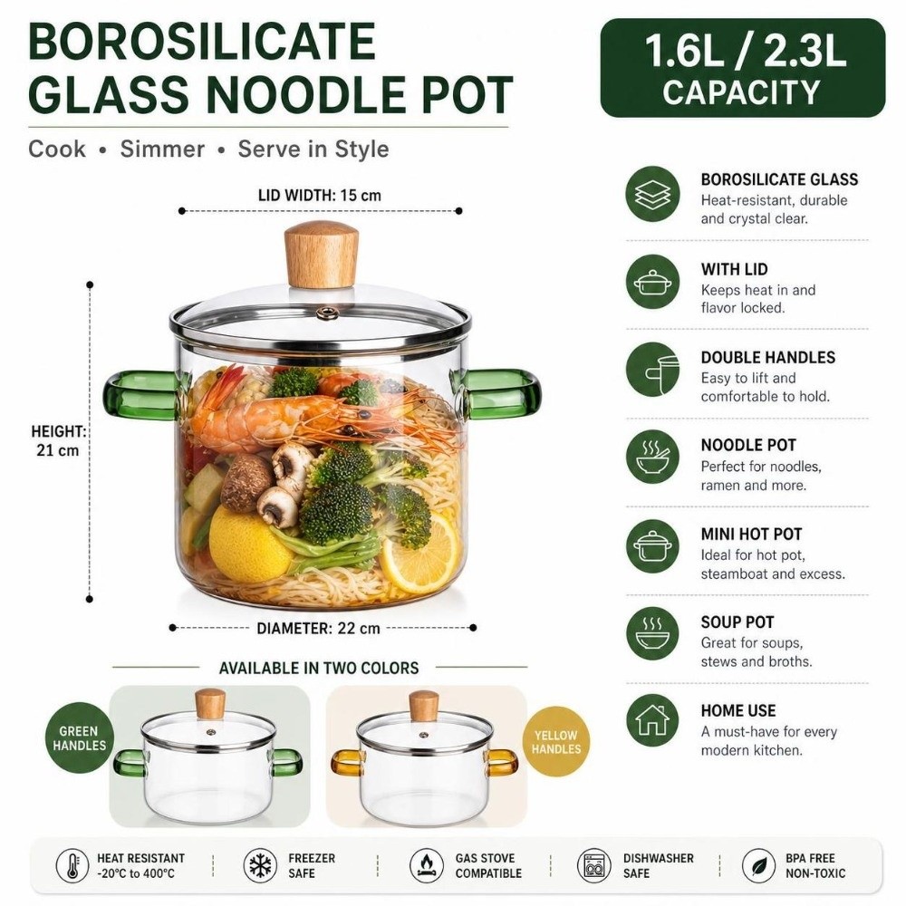 Утолщенная стеклянная кастрюля – обзор и цена Soup Kettle Warmer